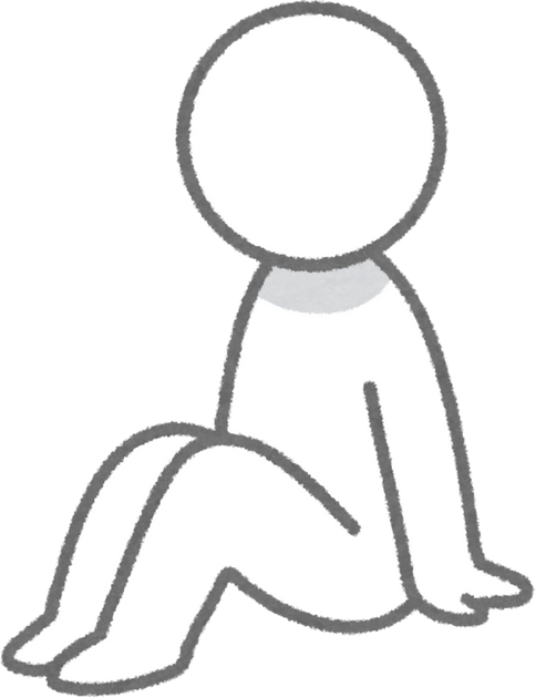 Illustration of Seated Stick Figure